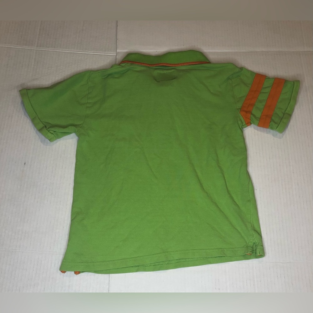 Beverly Hills Polo Club Green Orange Big Logo Polo Shirt Youth size Medium 10 - Picture 9 of 9